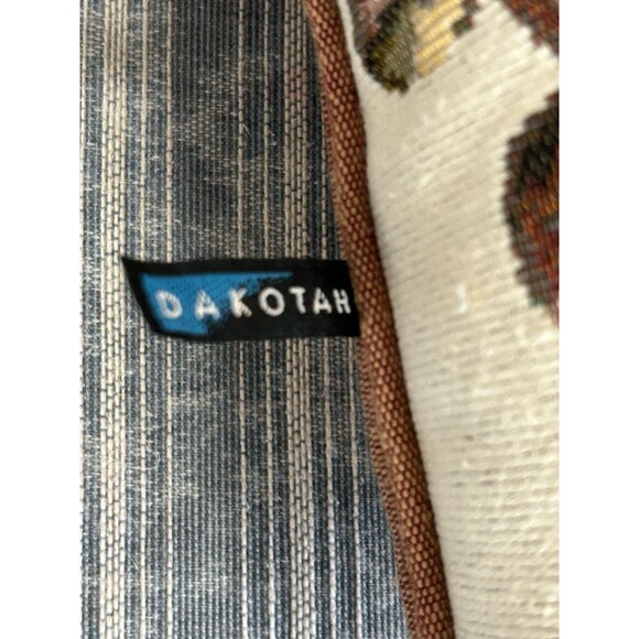 Dakotah 12 Inch Square Teddy Bear Embroidered Tapestry Throw Pillow - Picture 3 of 3